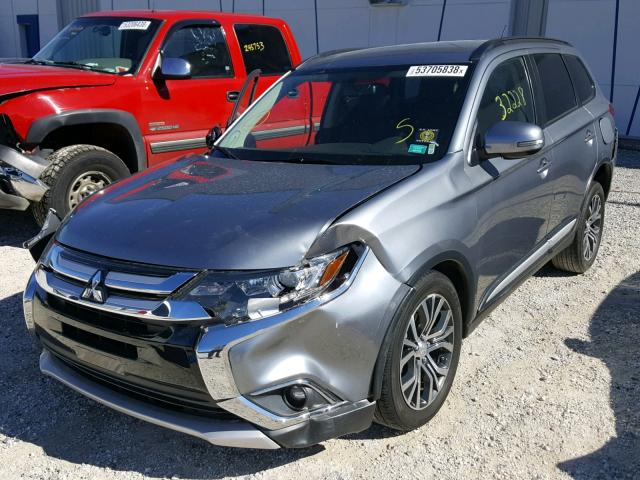 JA4AD3A37GZ030003 - 2016 MITSUBISHI OUTLANDER GRAY photo 2