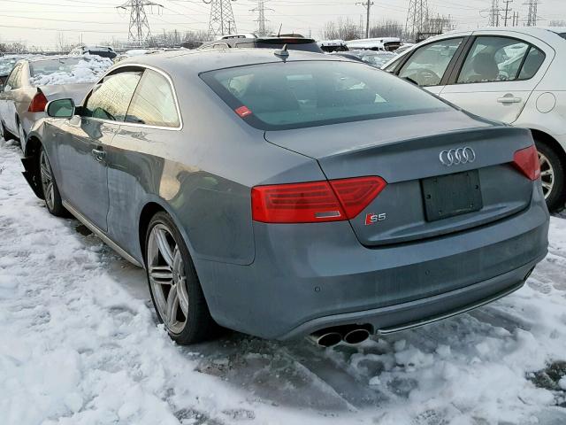 WAUVGAFR4EA023972 - 2014 AUDI S5 PRESTIG GRAY photo 3