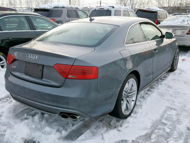 WAUVGAFR4EA023972 - 2014 AUDI S5 PRESTIG GRAY photo 4