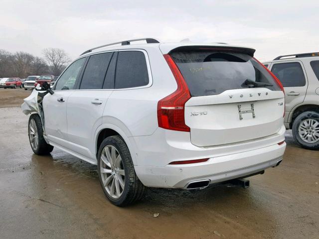 YV4A22PK2G1037313 - 2016 VOLVO XC90 T6 WHITE photo 3