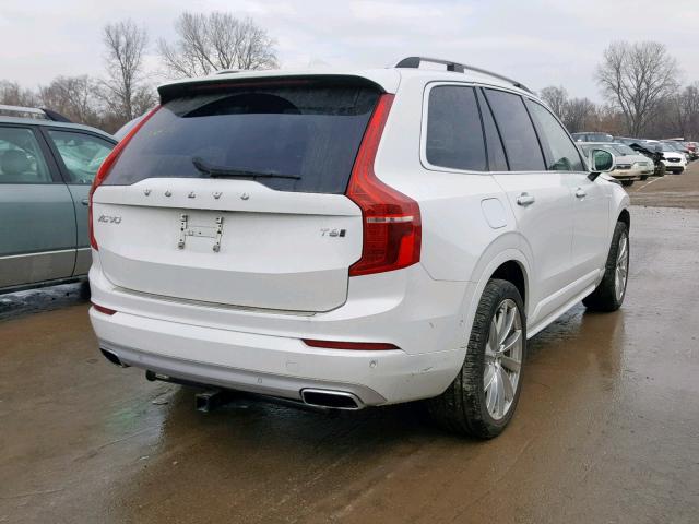 YV4A22PK2G1037313 - 2016 VOLVO XC90 T6 WHITE photo 4