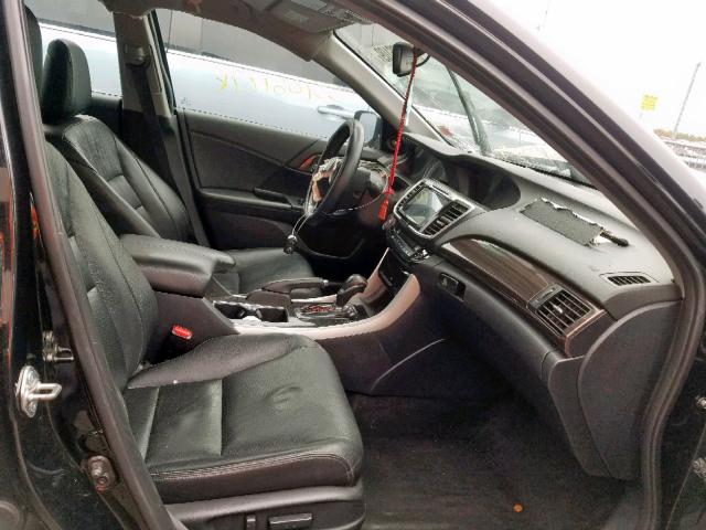 1HGCR3F09GA022158 - 2016 HONDA ACCORD EXL BLACK photo 5