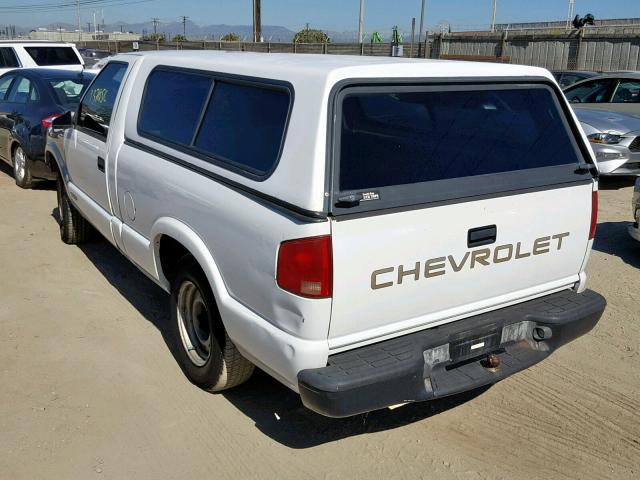 1GCCS1443WK227688 - 1998 CHEVROLET S TRUCK S1 WHITE photo 3