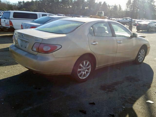 JTHBF30G230144559 - 2003 LEXUS ES 300 GOLD photo 4