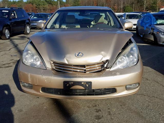 JTHBF30G230144559 - 2003 LEXUS ES 300 GOLD photo 9