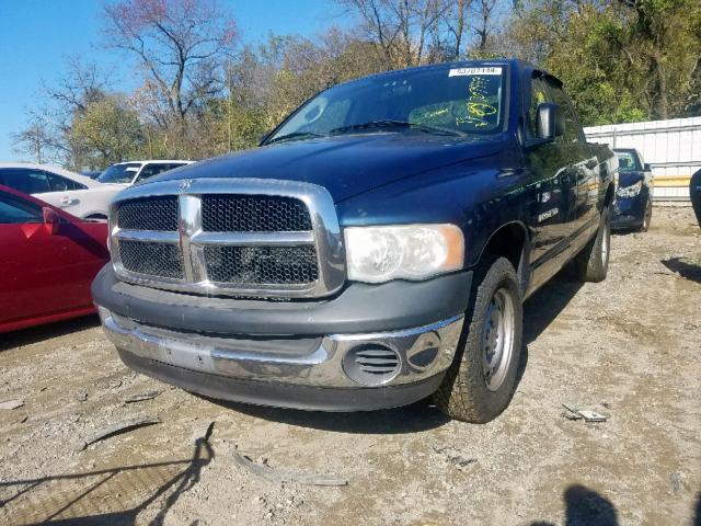 1D7HA18K85J608741 - 2005 DODGE RAM 1500 S BLUE photo 2