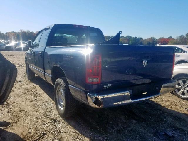 1D7HA18K85J608741 - 2005 DODGE RAM 1500 S BLUE photo 3