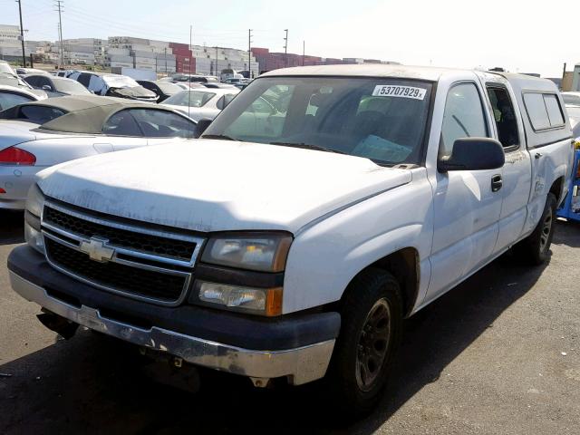 1GCEC19X36Z228775 - 2006 CHEVROLET SILVERADO WHITE photo 2