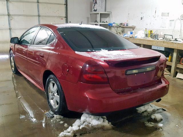 2G2WP582961196059 - 2006 PONTIAC GRAND PRIX BURGUNDY photo 3