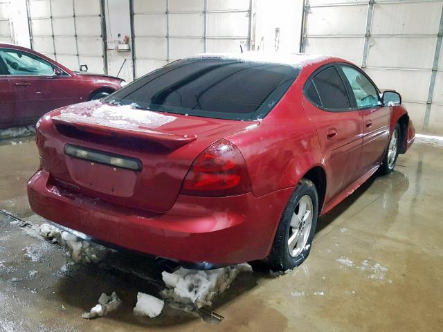 2G2WP582961196059 - 2006 PONTIAC GRAND PRIX BURGUNDY photo 4