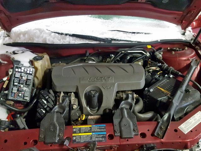 2G2WP582961196059 - 2006 PONTIAC GRAND PRIX BURGUNDY photo 7