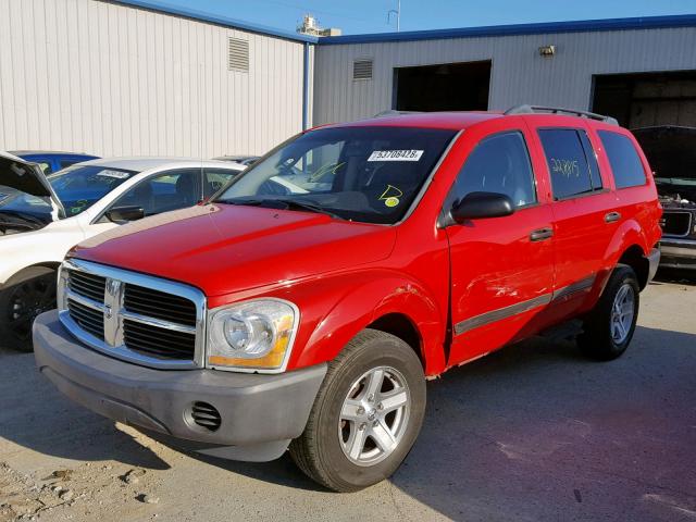 1D4HD38K05F512007 - 2005 DODGE DURANGO ST RED photo 2