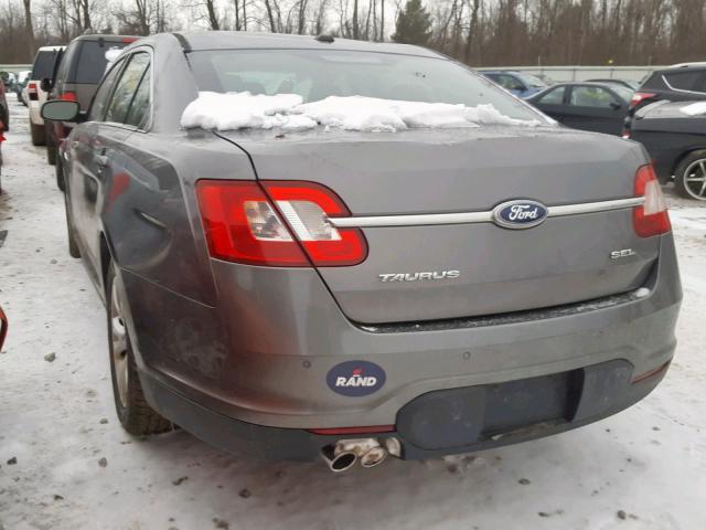 1FAHP2EW3BG115604 - 2011 FORD TAURUS SEL GRAY photo 3