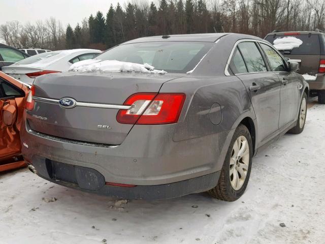 1FAHP2EW3BG115604 - 2011 FORD TAURUS SEL GRAY photo 4