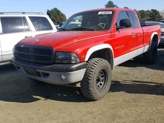 1B7GG22Y4WS607217 - 1998 DODGE DAKOTA RED photo 2