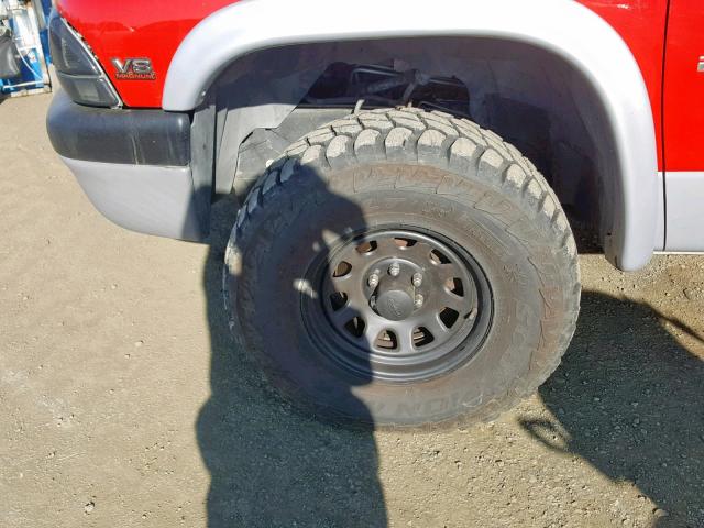 1B7GG22Y4WS607217 - 1998 DODGE DAKOTA RED photo 9