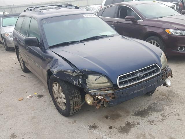 4S3BH675X47605968 - 2004 SUBARU LEGACY OUT BLUE photo 9