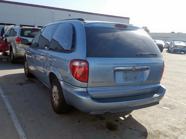 2A4GP44R16R881083 - 2006 CHRYSLER TOWN & COU BLUE photo 3