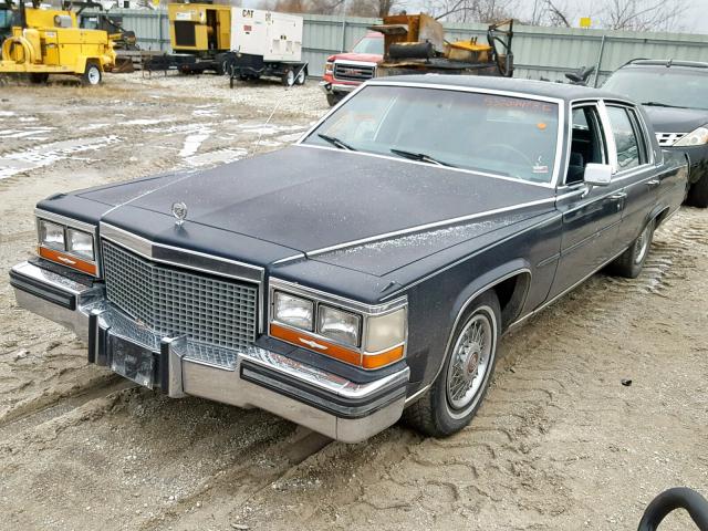 1G6DW51YXJ9724439 - 1988 CADILLAC BROUGHAM BLUE photo 2