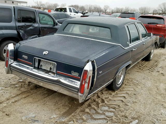 1G6DW51YXJ9724439 - 1988 CADILLAC BROUGHAM BLUE photo 4