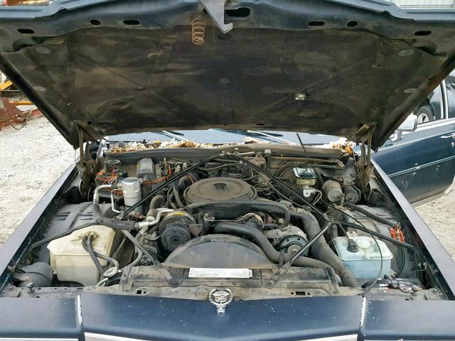 1G6DW51YXJ9724439 - 1988 CADILLAC BROUGHAM BLUE photo 7