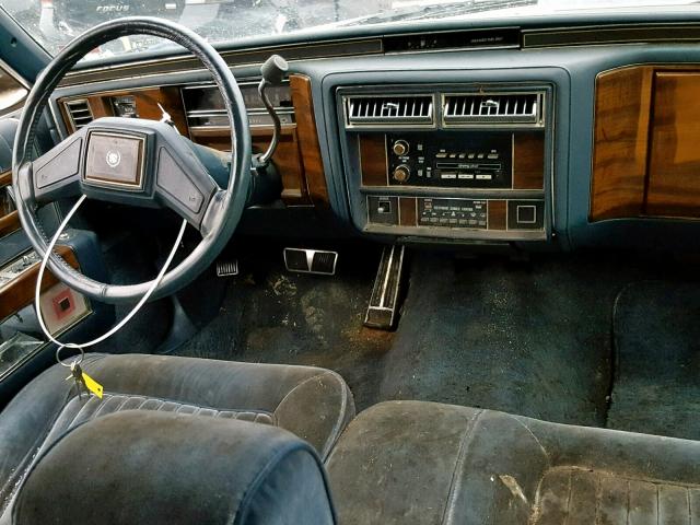 1G6DW51YXJ9724439 - 1988 CADILLAC BROUGHAM BLUE photo 9