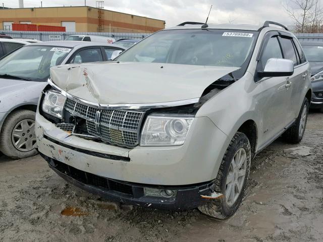 2LMDU68C17BJ25749 - 2007 LINCOLN MKX BEIGE photo 2