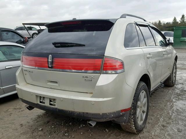 2LMDU68C17BJ25749 - 2007 LINCOLN MKX BEIGE photo 4