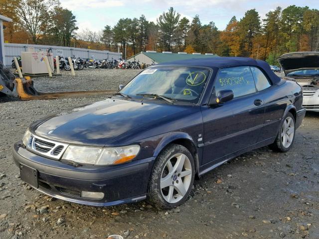 YS3DF78K127003023 - 2002 SAAB 9-3 SE BLACK photo 2