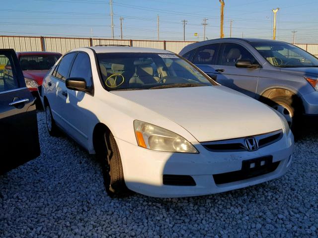 1HGCM56176A134748 - 2006 HONDA ACCORD VAL WHITE photo 1