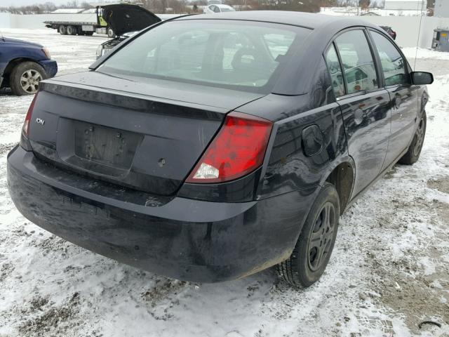 1G8AG52FX4Z149817 - 2004 SATURN ION LEVEL BLACK photo 4