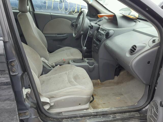 1G8AG52FX4Z149817 - 2004 SATURN ION LEVEL BLACK photo 5