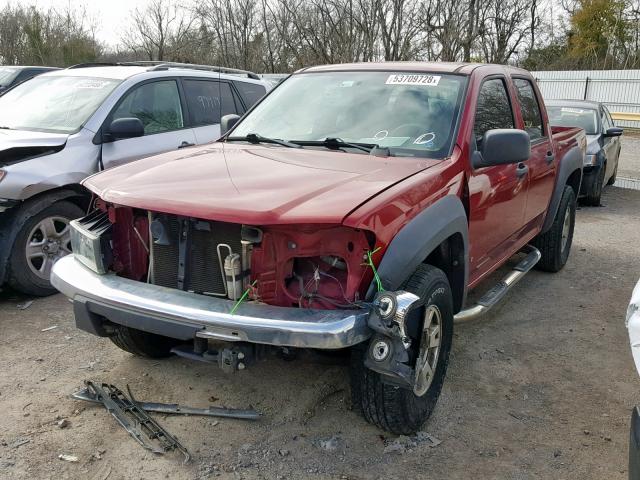 1GCDT136668271671 - 2006 CHEVROLET COLORADO RED photo 2