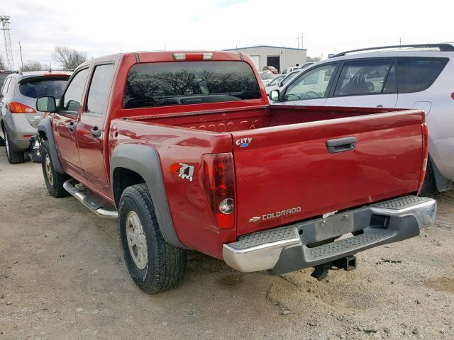 1GCDT136668271671 - 2006 CHEVROLET COLORADO RED photo 3