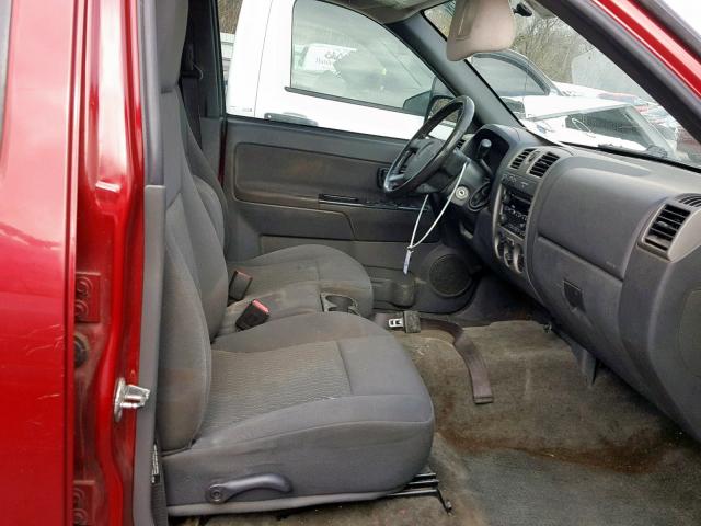 1GCDT136668271671 - 2006 CHEVROLET COLORADO RED photo 5