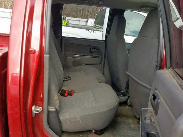 1GCDT136668271671 - 2006 CHEVROLET COLORADO RED photo 6