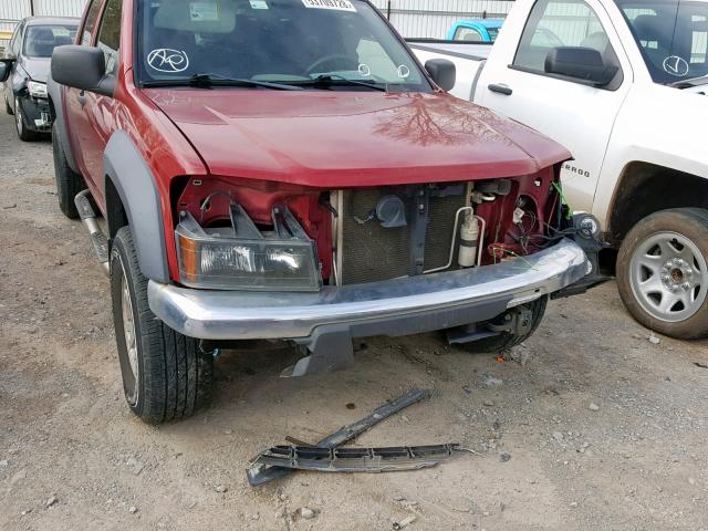 1GCDT136668271671 - 2006 CHEVROLET COLORADO RED photo 9