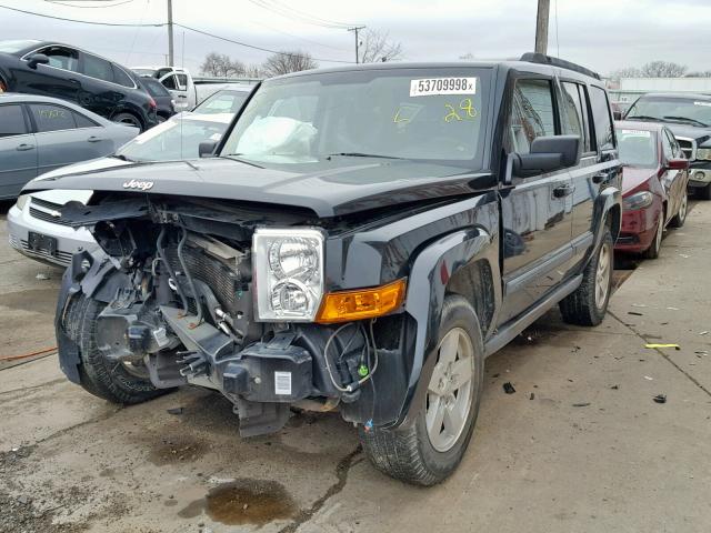 1J8HG48K08C149085 - 2008 JEEP COMMANDER BLACK photo 2