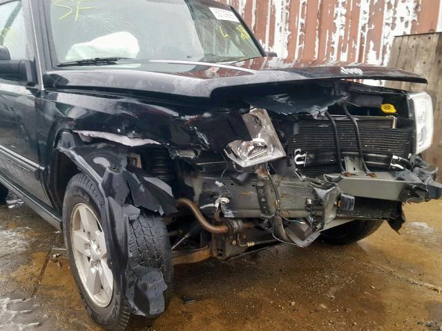 1J8HG48K08C149085 - 2008 JEEP COMMANDER BLACK photo 9