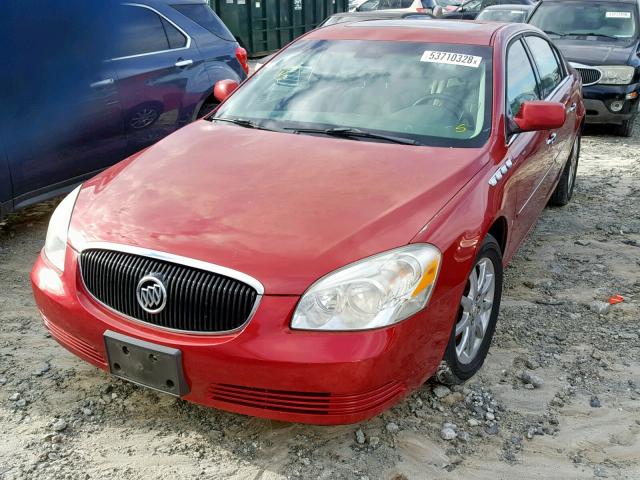 1G4HR57Y26U222179 - 2006 BUICK LUCERNE CX RED photo 2