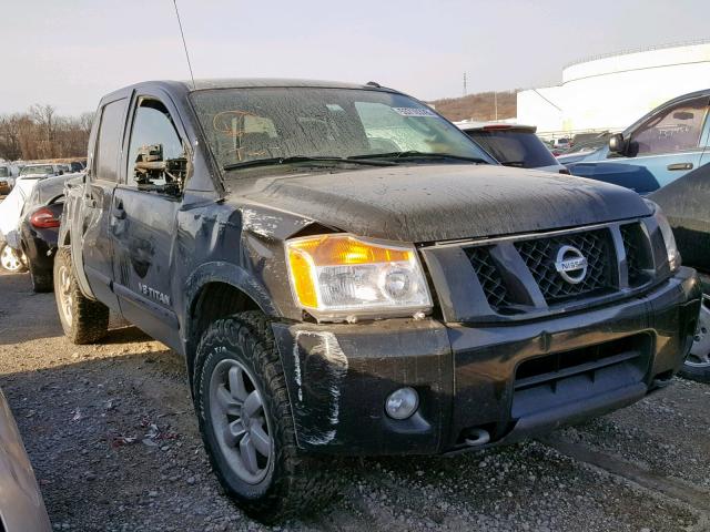 1N6BA0EC8BN316094 - 2011 NISSAN TITAN S BLACK photo 1