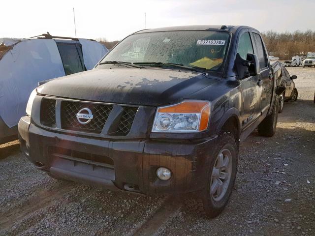 1N6BA0EC8BN316094 - 2011 NISSAN TITAN S BLACK photo 2