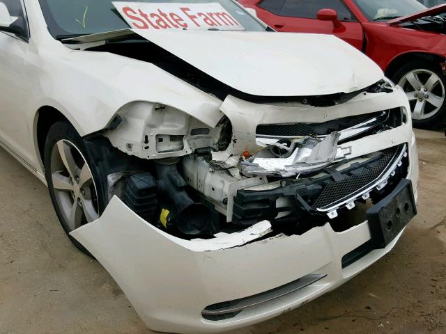 1G1ZC5EB8AF284992 - 2010 CHEVROLET MALIBU 1LT WHITE photo 9