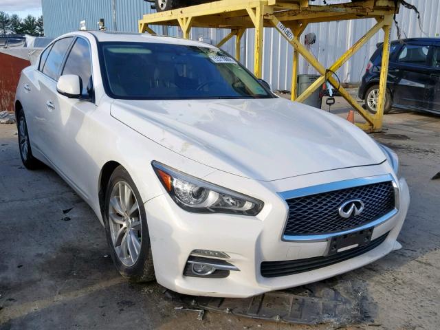 JN1BV7AR6EM692445 - 2014 INFINITI Q50 BASE WHITE photo 1