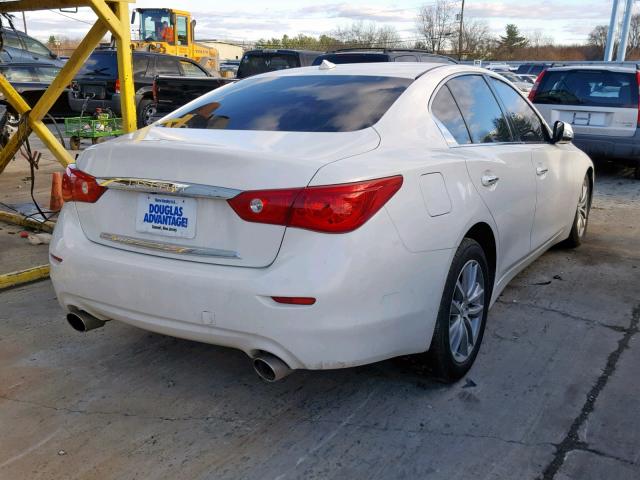 JN1BV7AR6EM692445 - 2014 INFINITI Q50 BASE WHITE photo 4