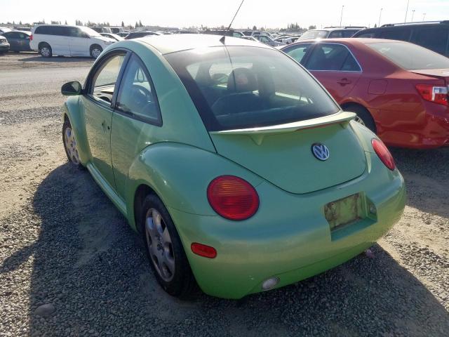 3VWCK21C02M417353 - 2002 VOLKSWAGEN NEW BEETLE 绿色 照片 3