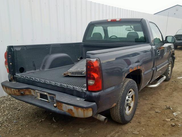 1GCEC14X04Z141484 - 2004 CHEVROLET SILVERADO GRAY photo 4