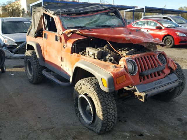 1J4FA29S56P729340 - 2006 JEEP WRANGLER / ORANGE photo 1