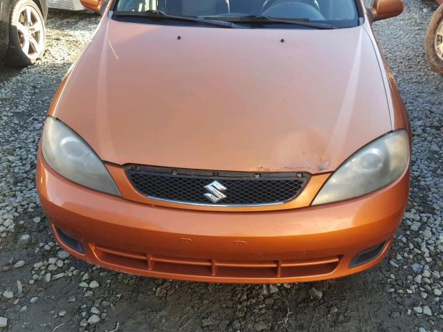 KL5JD66Z97K545412 - 2007 SUZUKI RENO BASE ORANGE photo 9