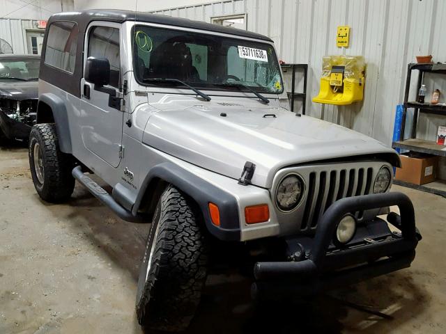 1J4FA44S96P740943 - 2006 JEEP WRANGLER / SILVER photo 1